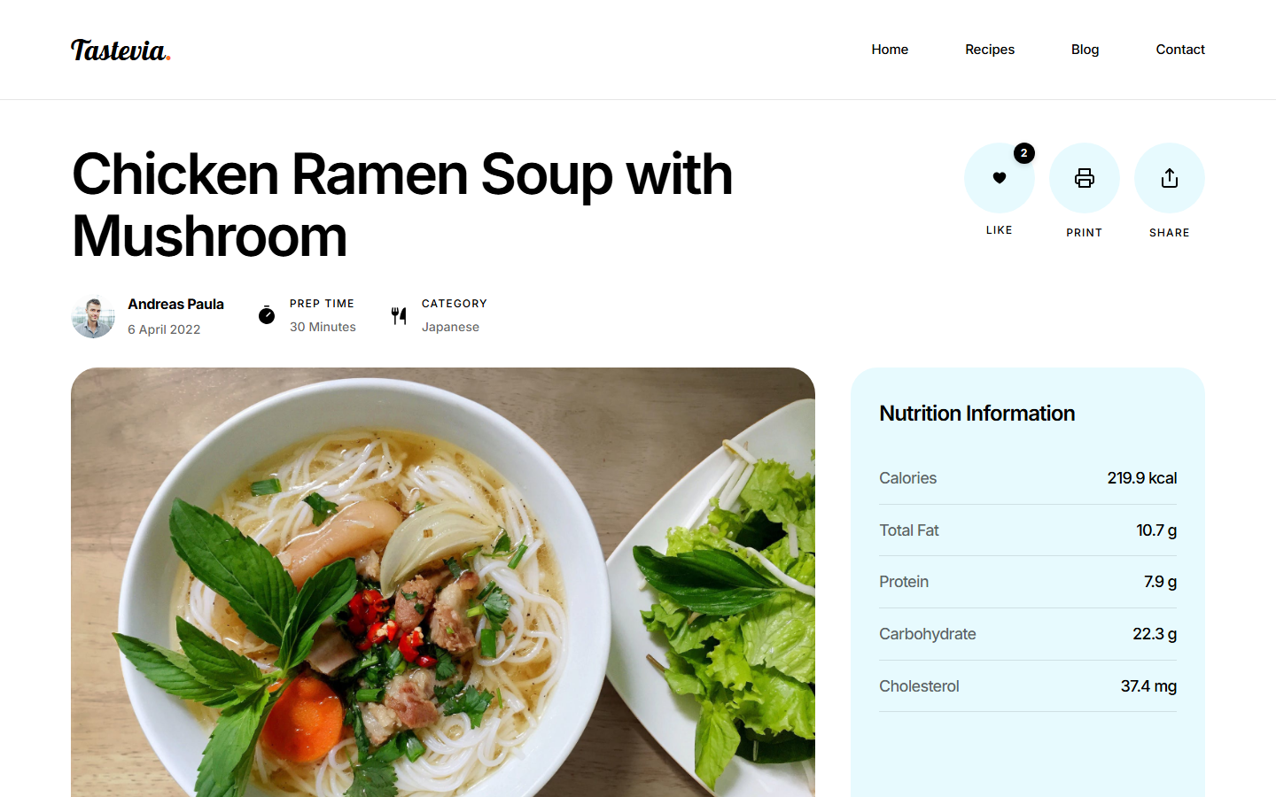 Recipe details