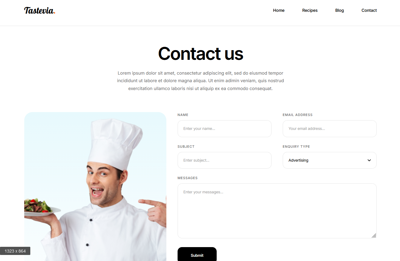 Contact page